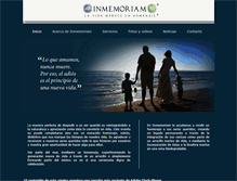 Tablet Screenshot of inmemoriam.com.mx
