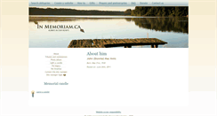 Desktop Screenshot of macinnisj.inmemoriam.ca
